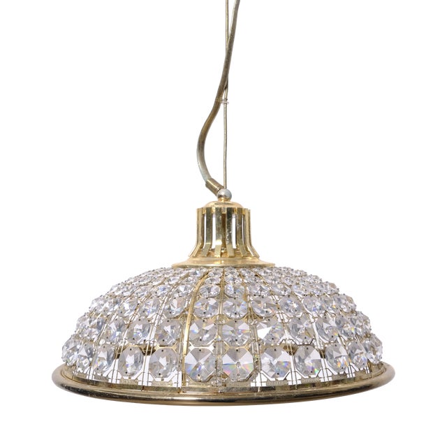Pendant with Crystal Gems, Italy, 1950s For Sale