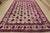 An authentic vintage traditional Overdyed Tabriz rug hand-knotted with an all-wool pile on a cotton foundation. This...
