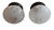 A rare and hard to find pair of flushmount lights Circa 1920’s. Original bronze painted brass canopies. Wheelcut frosted...