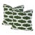 Pair Green With Blue Stitching Abstract Pillows For Sale