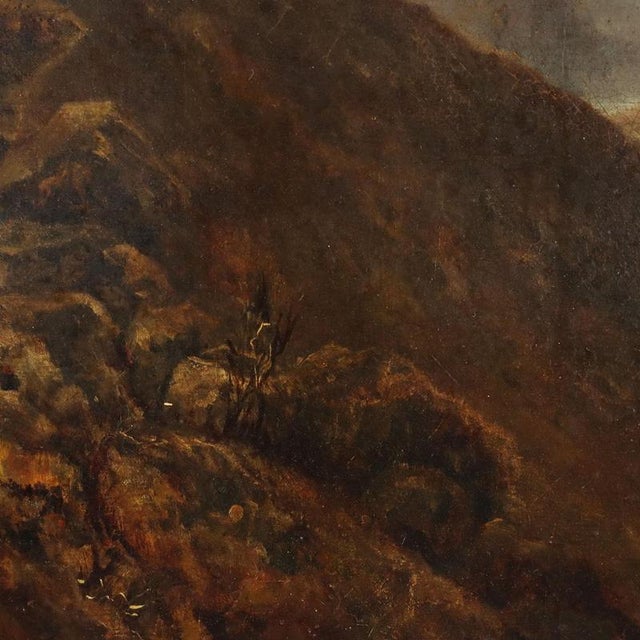 William Barry, Mountain Landscape with Lake, 1890, Oil on Canvas, Framed For Sale - Image 5 of 12