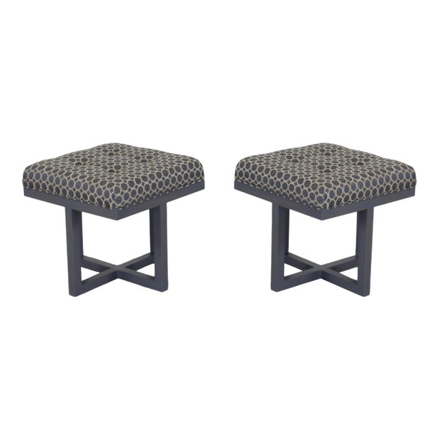 Transitional Custom Made Benches - a Pair For Sale