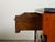 Brown French 1930s Empire Style Walnut Commode with Grey Marble Top and Black Columns For Sale - Image 8 of 12