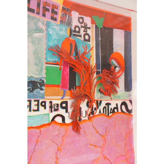 Guido Coletti: Mixed Media Collage (70s/80s) - Italian Step back in time and experience the dynamic energy of the late...