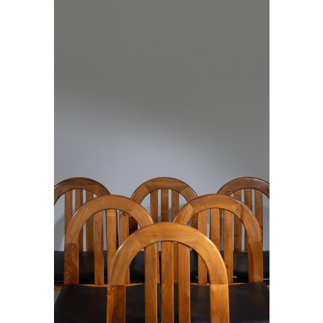 Wood Sistemi Domenica Series Superstudio Dining Chairs from Poltronova, 1960s, Set of 6 For Sale - Image 7 of 16