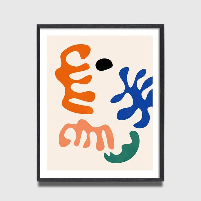 Mid-Century Modern Contemporary Danish Modern Style Abstract Fine Art Print - 16" X 20" For Sale - Image 3 of 7