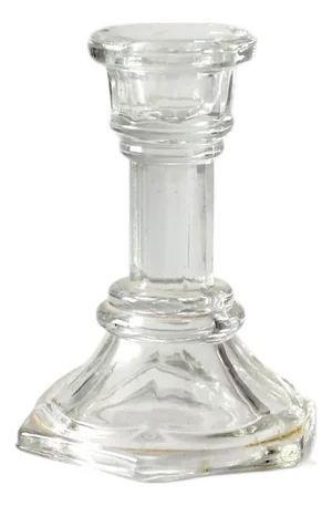 Vintage Glass Candlestick Holder
