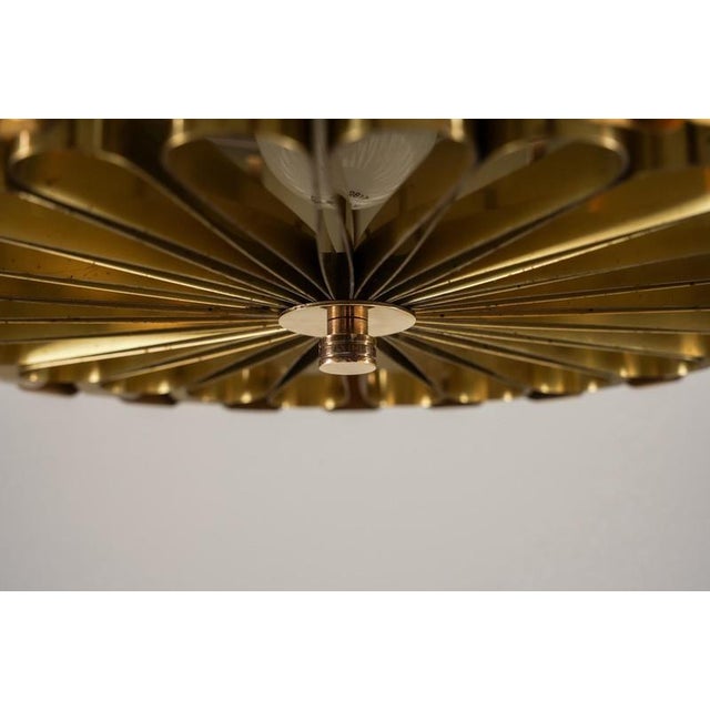 Gold Brass Pendant from Konsthantverk Tyringe, Sweden, 1960s For Sale - Image 8 of 11