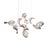 Dune 10 Cluster Chandelier with Silver Anodized Shades by Daniel Becker for Moss Objects For Sale - Image 11 of 11