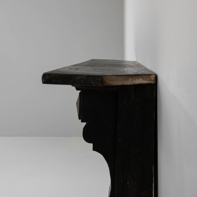 19th Century French Wood Black Patinated Fireplace For Sale - Image 14 of 18