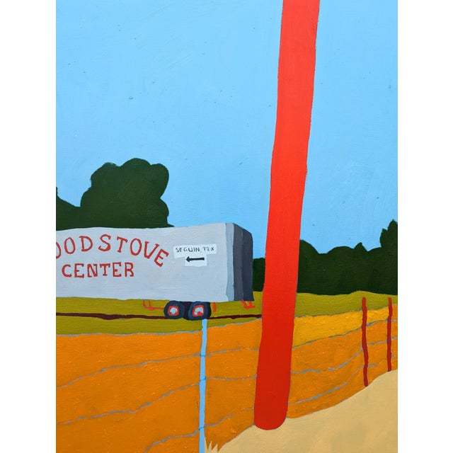Textile Jacob Spacek “American Rural, Signed #3” Contemporary Colorful Country Landscape Painting, 2025 For Sale - Image 7 of 12