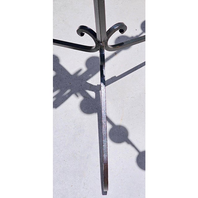 Monumental 13-Light Mexican Hand-Forged Wrought Iron Floor Candelabra – Spanish Colonial Hacienda Style, 65” Tall For Sale - Image 16 of 18