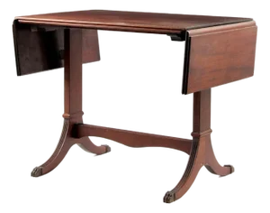 1930s Vintage Duncan Phyfe Style Drop Side Table