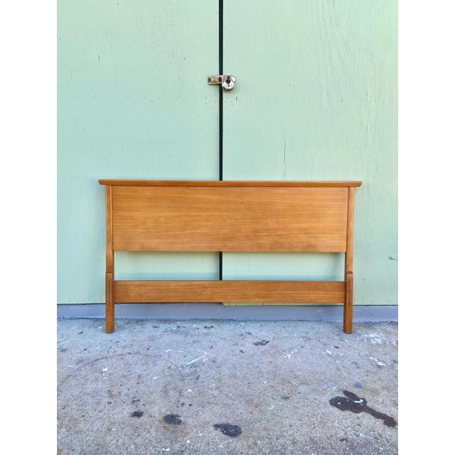 Tan Milo Baughman for Drexel Full Headboard For Sale - Image 8 of 12