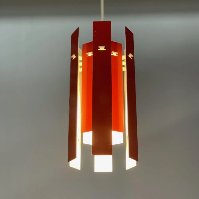 Red Cocktail Pendant by Henning Rehhof for Fog & Morup, 1970s For Sale - Image 9 of 11