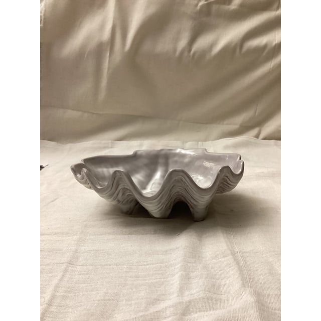 Traditional Vintage Frankoma Clam Shell Bowl For Sale - Image 3 of 6