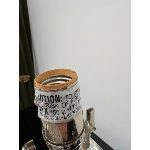 Traditional Solid Crystal Urn Lamp For Sale - Image 4 of 14