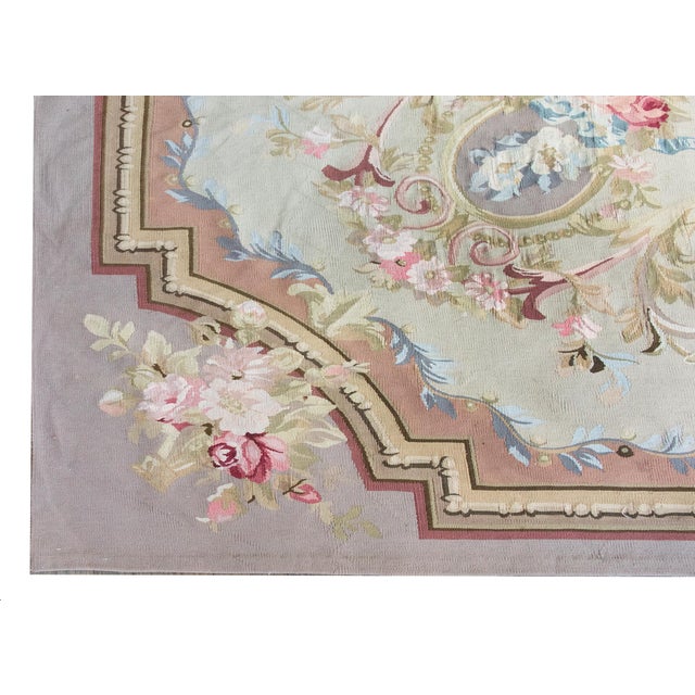 Late 20th Century Indian Aubusson Rug For Sale - Image 13 of 15