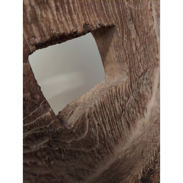 Brown Antique 18th Century Chinese Oxcart Wagon Wheel For Sale - Image 8 of 10