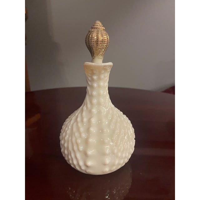 This charming antique Northwood Argonaut Shell (Nautilus) pattern custard glass cruet is a delightful Victorian-era EAPG...