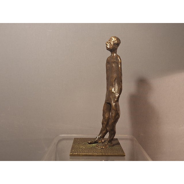 Early work by Del Negro. Expressive bronze. This piece has an attribution mark, I am sure that it is completely authentic...
