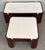 Mid-Century Modern Square Table with Curved Legs and White Top For Sale - Image 14 of 18