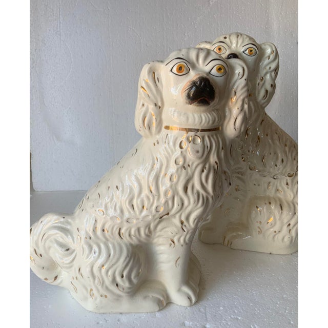 Late 19th Century Antique 19th Century Extra Large Staffordshire Dogs For Sale - Image 5 of 7