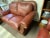 Rustic European 20th Century Leather Loveseat For Sale - Image 3 of 10