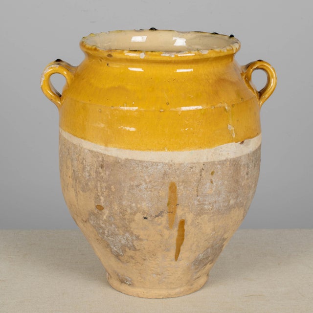 1900 - 1909 French Terracotta Vase or Pot À Confit 13.25"High For Sale - Image 5 of 11