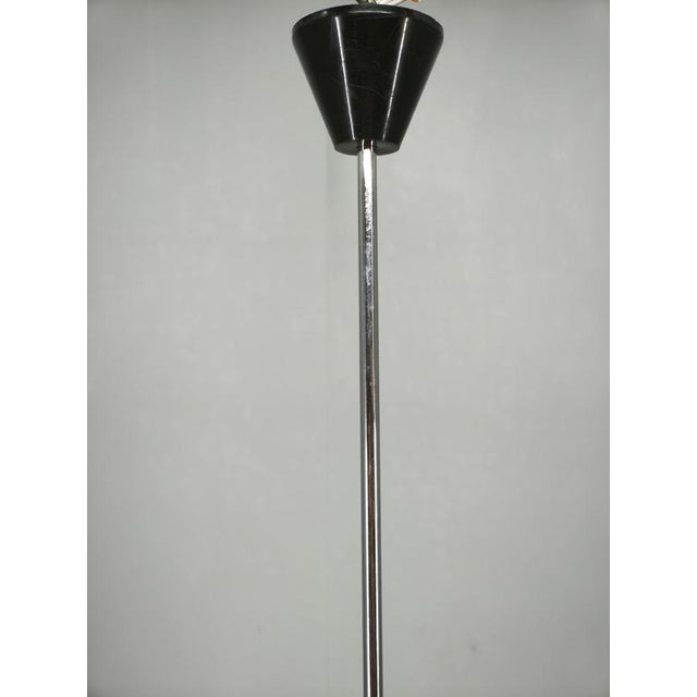 Metal Austrian Textured Glass Pendant Light attributed to J.T. Kalmar, 1960s For Sale - Image 7 of 13