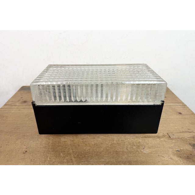 Vintage Industrial wall or ceiling lamp made by Napako in former Czechoslovakia during the 1970s. Was used in factory...