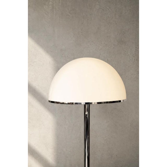 Vintage Swedish Chrome and White Acrylic Floor Lamp from Nybro Armaturfabrik, 1970s For Sale - Image 12 of 16