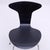 Wood Vintage Mosquito Chairs in Black Chrome by Arne Jacobsen for Fritz Hansen, 1960s, Set of 3 For Sale - Image 7 of 16