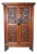1990s Carved Hardwood Two-Door Cabinet With Plum Blossom Motifs For Sale