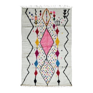 Moroccan Azilal Wool Rug - For Sale