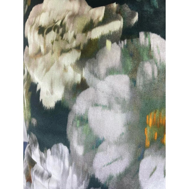 Romo Black Edition “Herbaria Velvet” in Obsidian Pillows- a Pair For Sale In Greensboro - Image 6 of 7