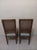 Dining Chair Wood Light Green Upholstered Seat Cane Back Medium Tone Set of 2 Style: Traditional Color: Brown/Green...