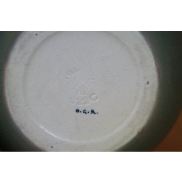 Antique Rookwood 1908 VIII Olga Geneva Reed 622 Green Pot Bowl For Sale - Image 9 of 10