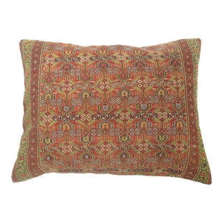 Tribal Antique Persian Floor Rug Pillow For Sale