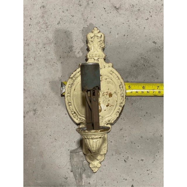 Antique Neoclasdical Style Wall Sconce for Repair For Sale - Image 4 of 7