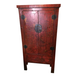 Antique Chinese Wedding Armoire For Sale