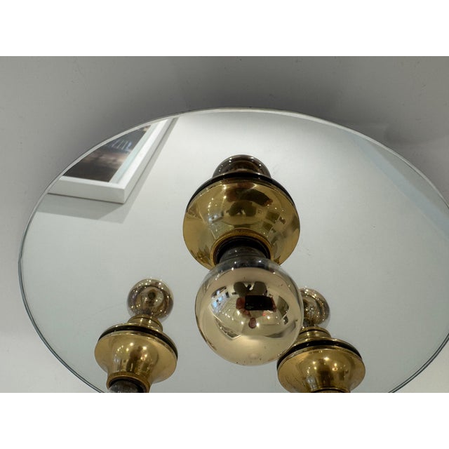 1960s Mid Century Modern Space Age German Flush Ceiling Lamp For Sale - Image 4 of 10