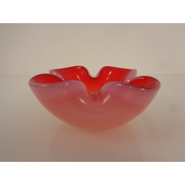 Sommerso Murano Glass Ashtray, Italy, 1960s For Sale - Image 4 of 9