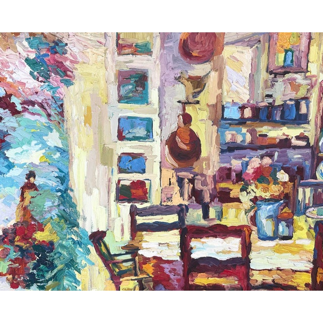 Contemporary Oil on Canvas Painting of an Interior by Kay Sutherland For Sale - Image 3 of 7