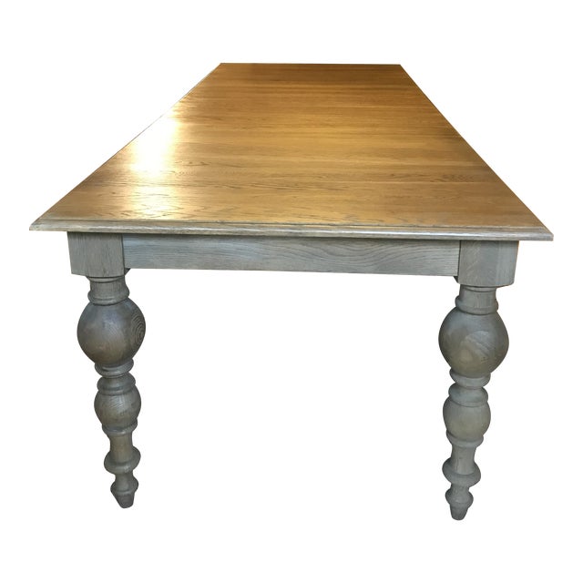Restoration Hardware Solid Oak Dining Room Table Chairish