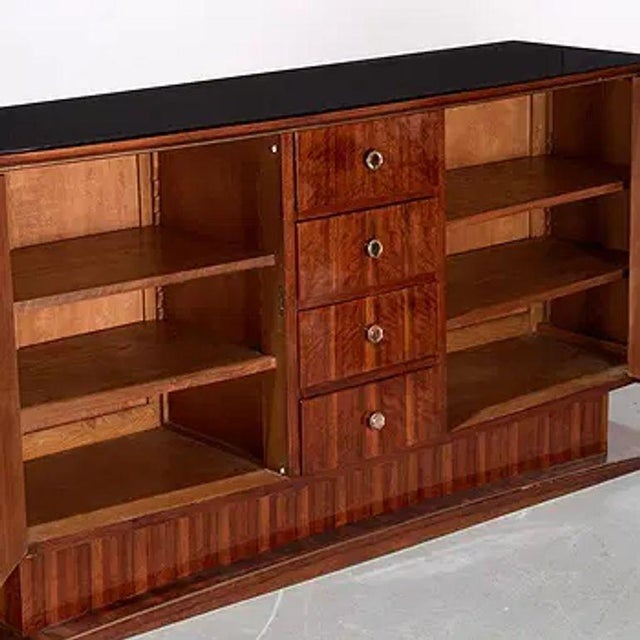 Art Deco French Art Deco Style Period Buffet in Rosewood For Sale - Image 3 of 6