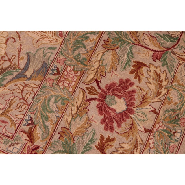 1990s 1990's Pak-Persian Taupe/Red Wool Rug - 8'1'' X 10'1'' For Sale - Image 5 of 9