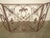 Vintage Three Panel Brown Metal Fireplace Screen Scrolls & Flourishes For Sale - Image 4 of 12