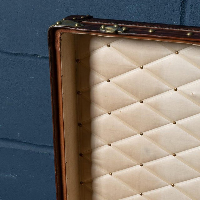 Antique Courier Trunk in Orange Vuittonite Canvas from Louis Vuitton, 1900 For Sale - Image 18 of 18