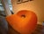 Mid-Century Modern 1960s Italian Sess Chaise Longue Attributed to Nani Prina for Sormani in Orange Velvet For Sale - Image 3 of 6
